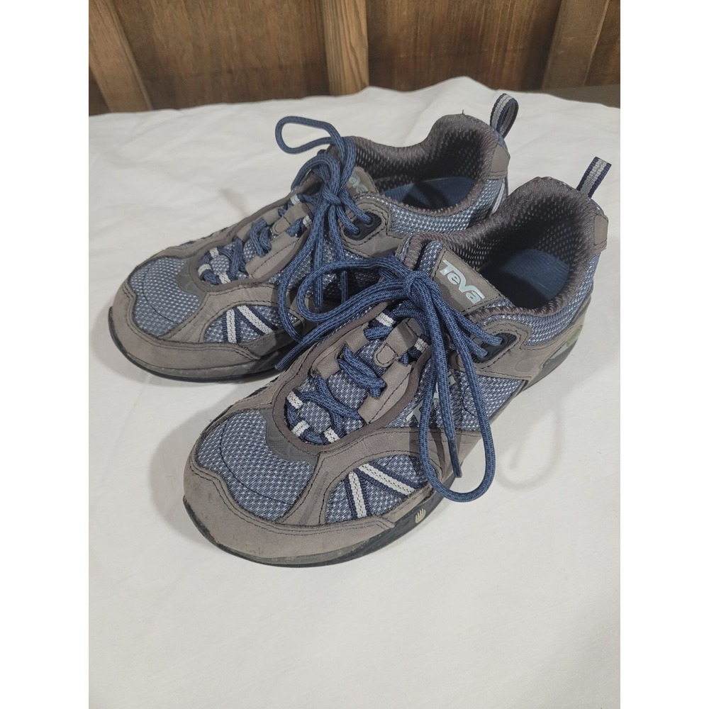 Teva Sky Lake Blue Grey Hiking Trail Shoes. Low Top. Style 4183. Sz Womens 5
